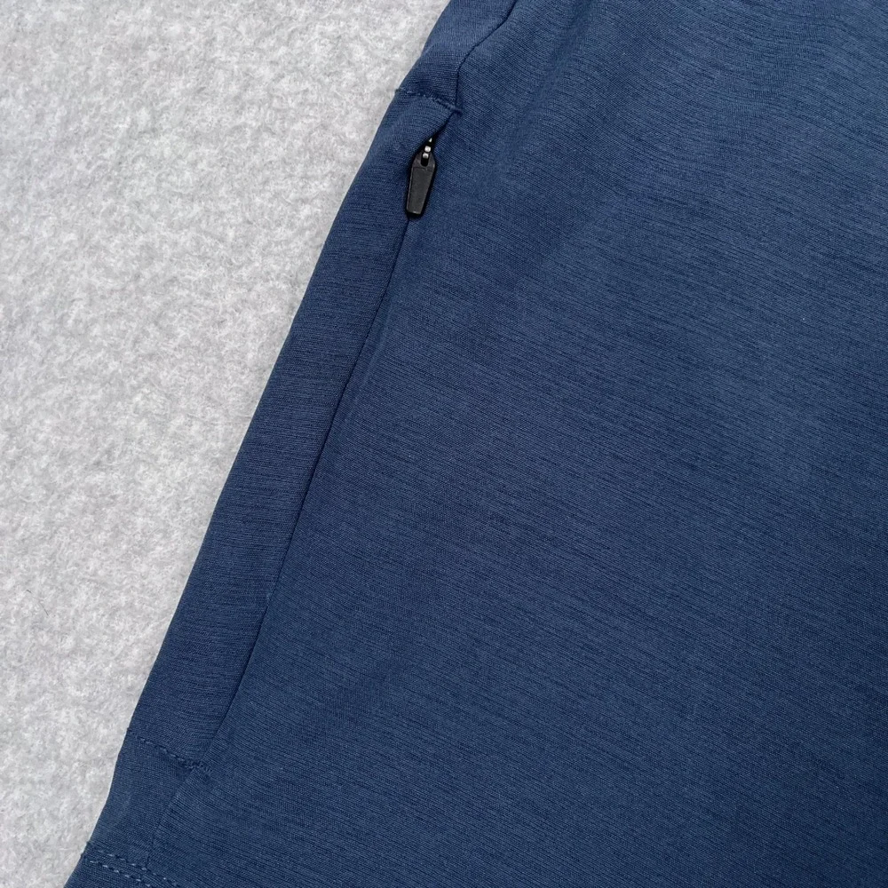 Bylt Kinetic Shorts Mens 36x9 Wave Blue Performance Stretch Athletic Golf Zipper